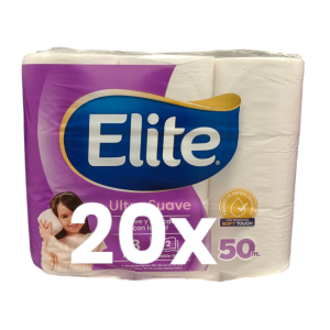 ELITE | Papel higiénico 50 mts - 20 rollos