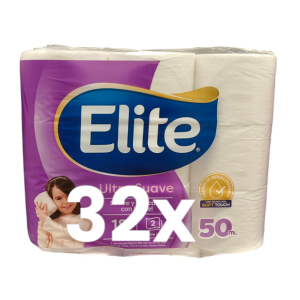 ELITE | Papel higiénico 50 mts - 32 rollos