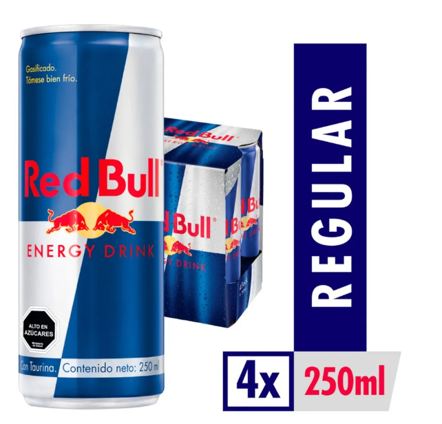Red Bull | Bebida Energética Regular 250ml Pack 4u