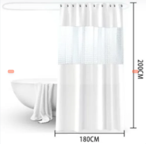 Cortina Plástica Blanca 200cm