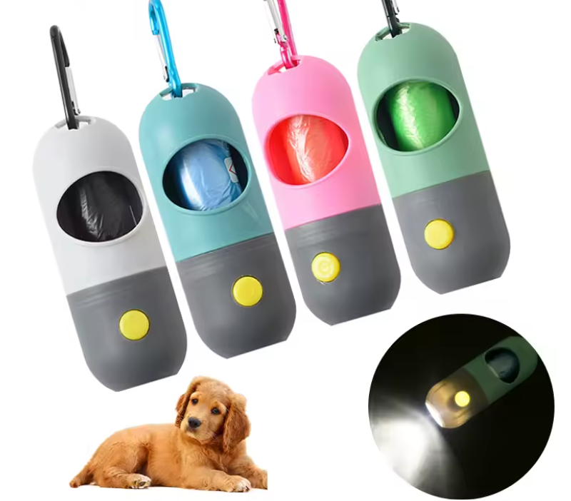 Dispensador de Bolsas de Basura con Luz LED