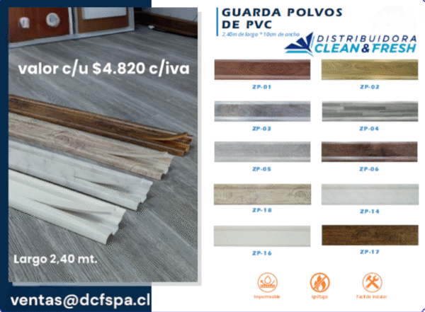 Guardapolvo PVC 240x10cm